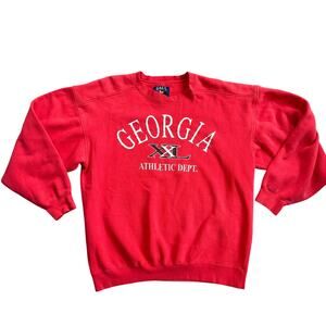 Vtg 1990s University of Georgia Bulldogs Galt Crew Sweatshirt Crewneck XL